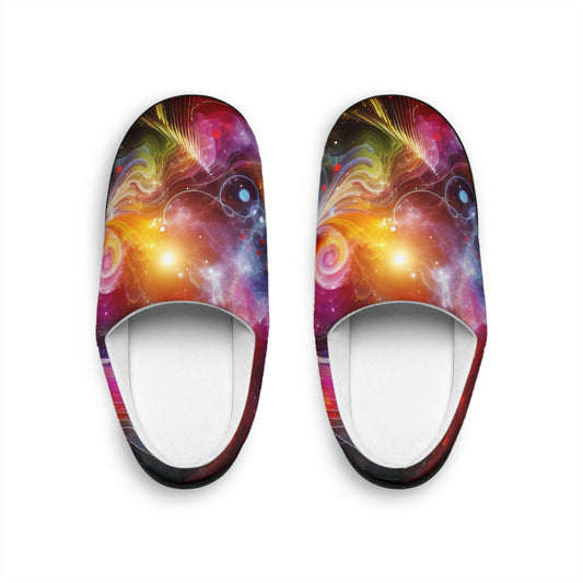 Johannes van Meerbeeck - Trippy Infity Patterns Men's Indoor Slippers