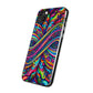 'Infinite Neon Illusion' Infinity Patterns Art Polycarbonate Phone Case