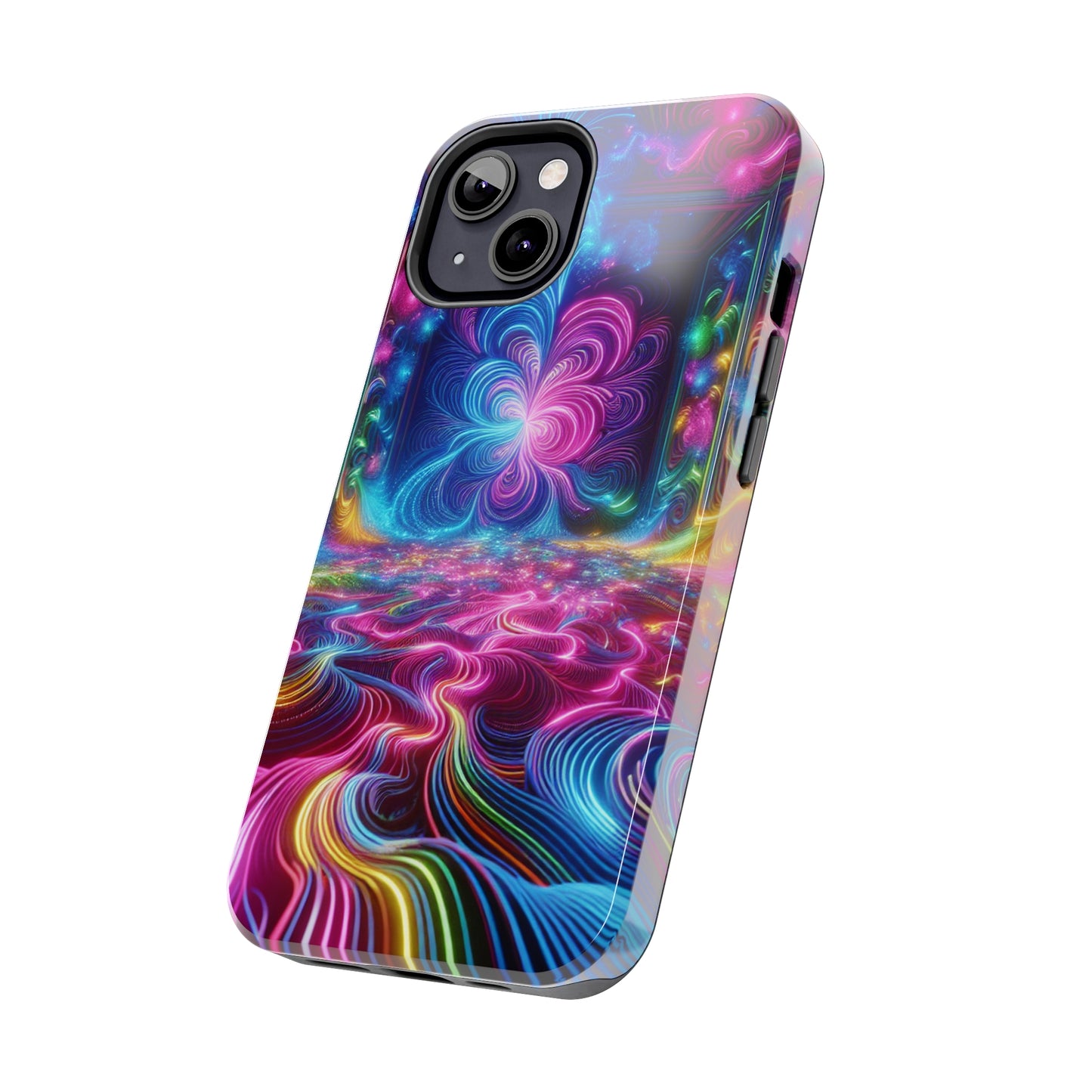Vortex of Chromatic Wonder Trippy Infinity Patterns Tough Phone Case