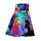 Ambrosius diVinci - Trippy Infity Patterns Woman's Skater Skirt