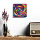 Neon Infinity Vortex Infinity Patterns Art Acrylic Clock
