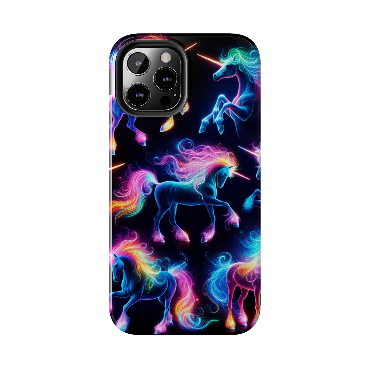 'Neon Mirage of Unicorns' NEON Unicorns Tough Phone Case