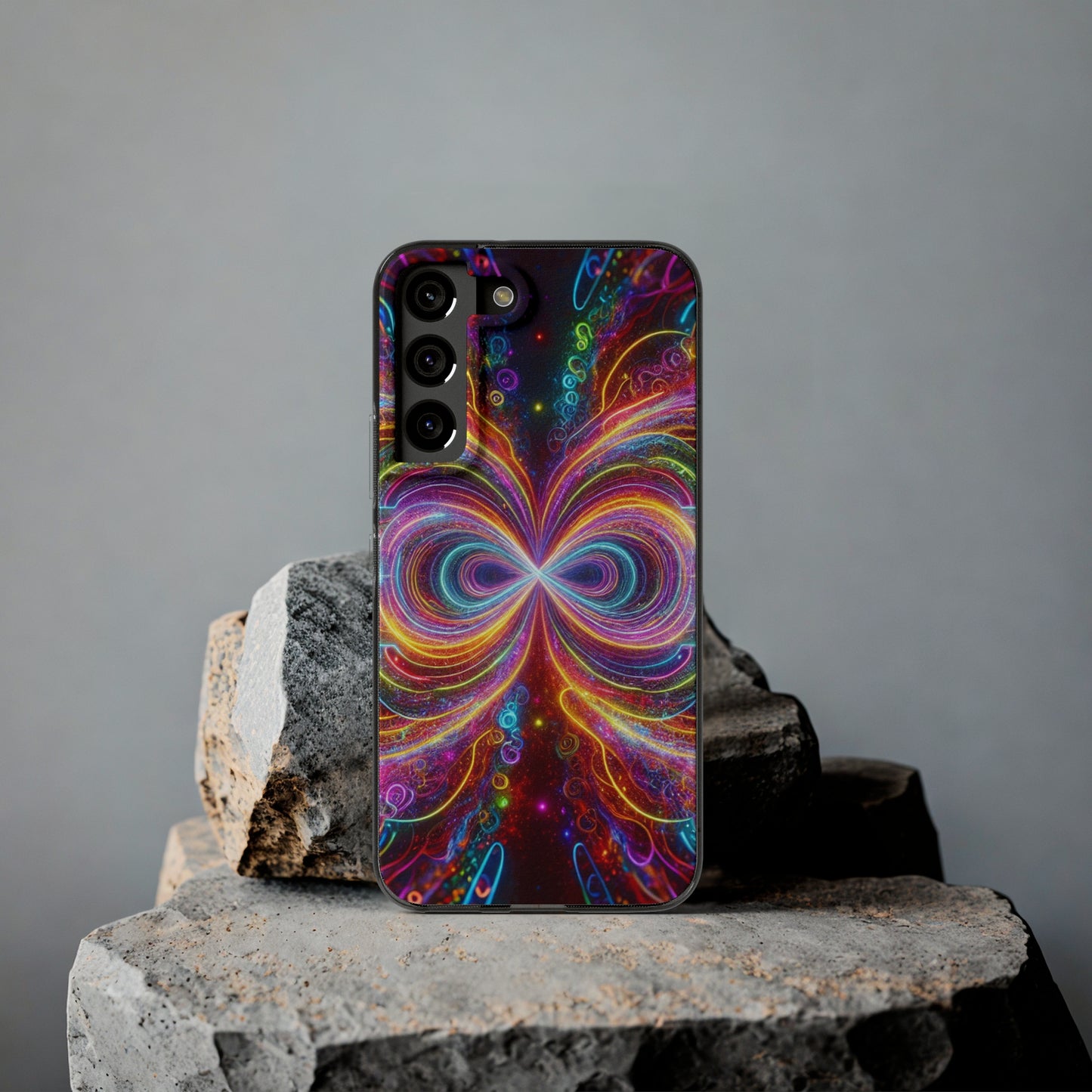Neon Infinity Vortex Infinity Patterns Art Polycarbonate Phone Case