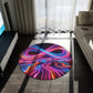 Starlit Mystic Vortex Infinity Patterns Round Rug