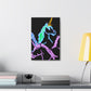 "Galactic Shebang of Neon Unicorns" NEON Unicorns Art Canvas