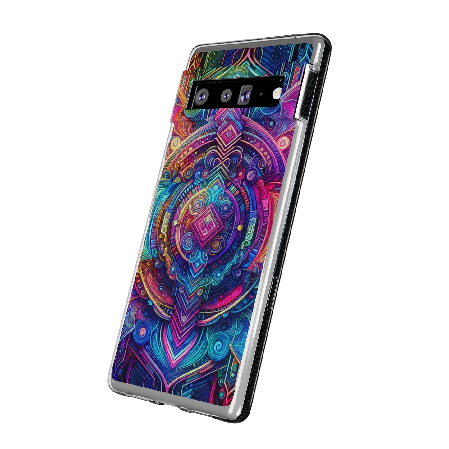 Neon Infinity Vortex Infinity Patterns Art Polycarbonate Phone Case
