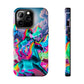 "Neon Fantasy" NEON Unicorns Tough Phone Case
