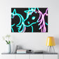 "Neon Unicorn Carnival" NEON Unicorns Art Canvas