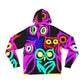 Neon Nocturnal Congregation - NEON Owls AOP Hoodie