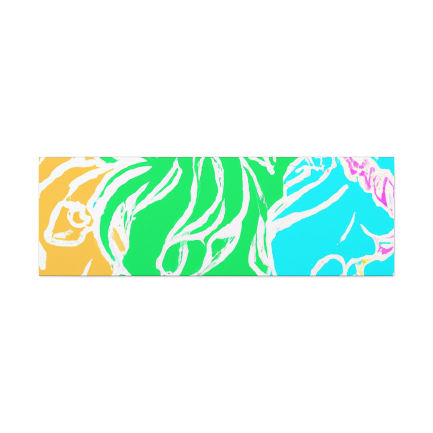 Neon Herd-scape NEON Unicorns Art Canvas