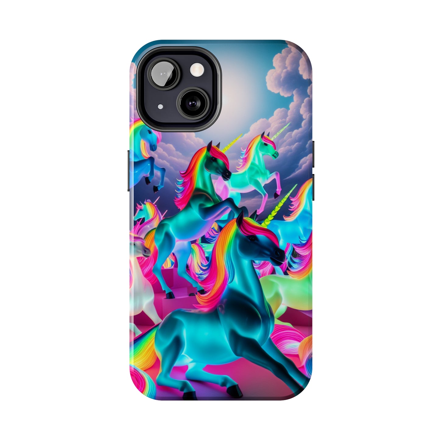 "Neon Fantasy" NEON Unicorns Tough Phone Case