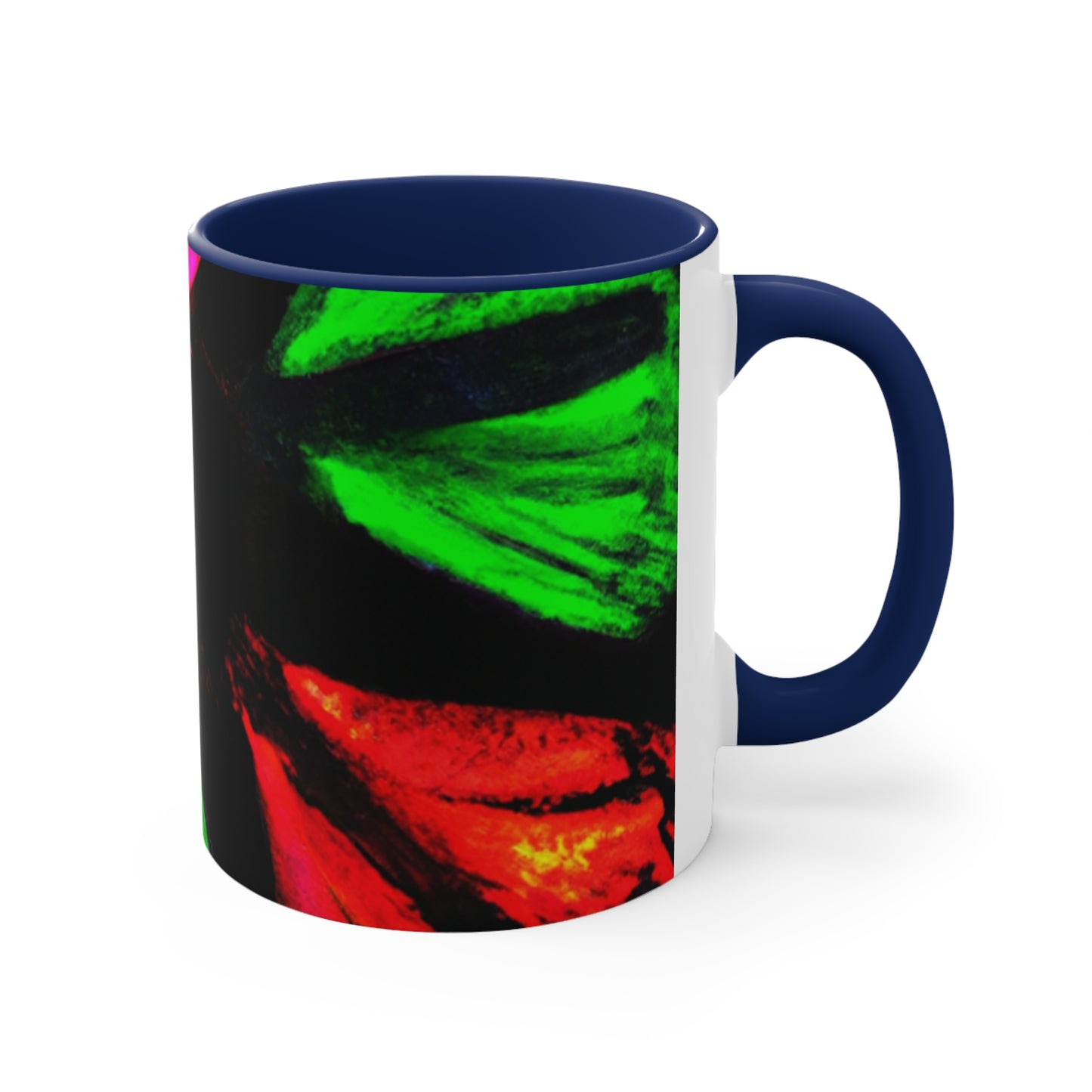 Neon Butterfly Splash. Butterflies 11oz Mug