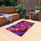 Neon Infinity Fantasia. Infinity Patterns Outdoor Rug