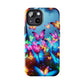 "Neon Butterflies Awakening" NEON Butterflies Tough Phone Case