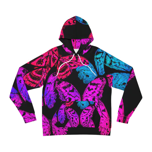 Neon Splendor Flutter - Butterflies AOP Hoodie