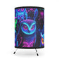 Neon Nocturnal Familiarity - NEON Owls Art Tripod Lamp