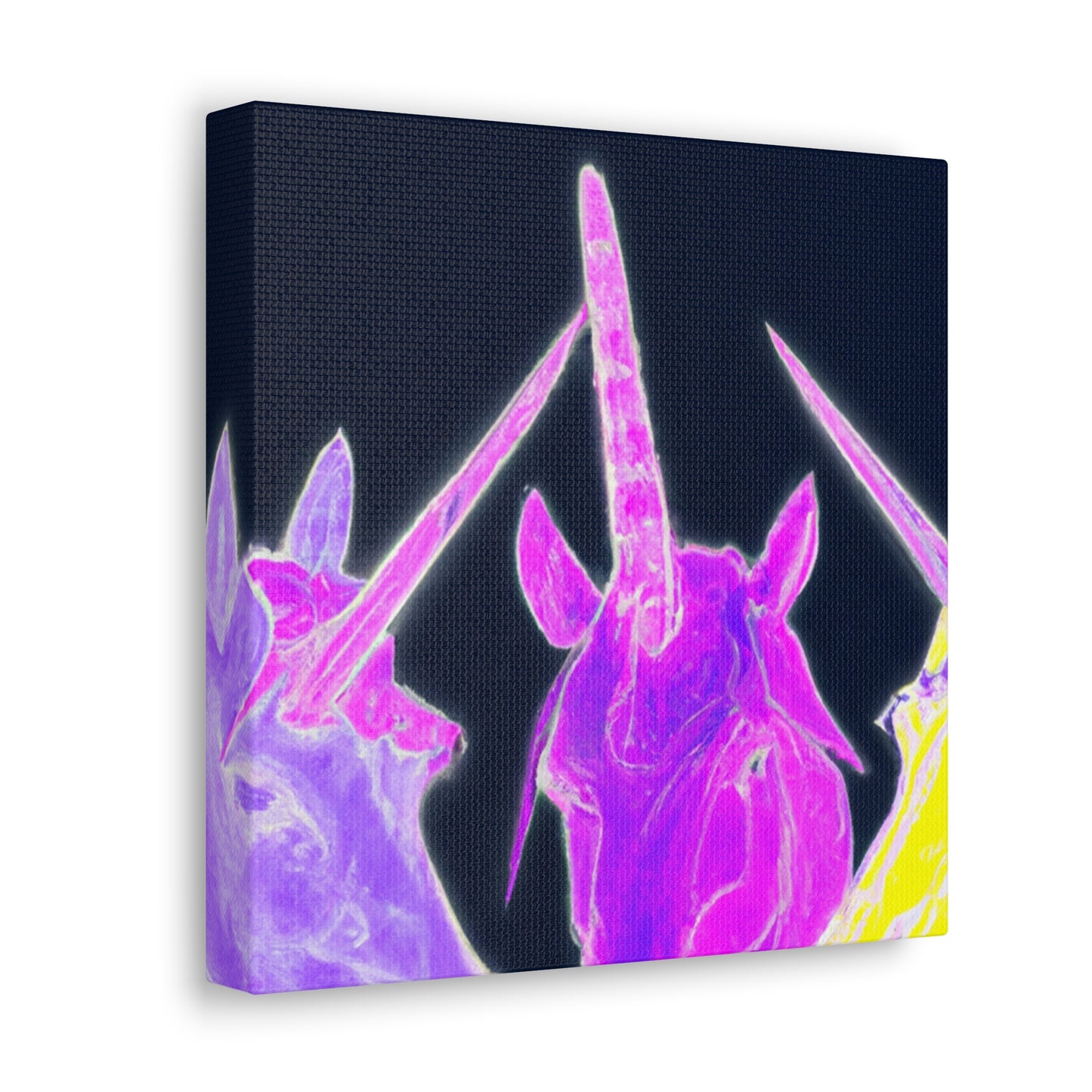 Neon Unicorn Dreamscape NEON Unicorns Art Canvas