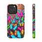 "Neonardie's Dreamscape" NEON Butterflies Tough Phone Case