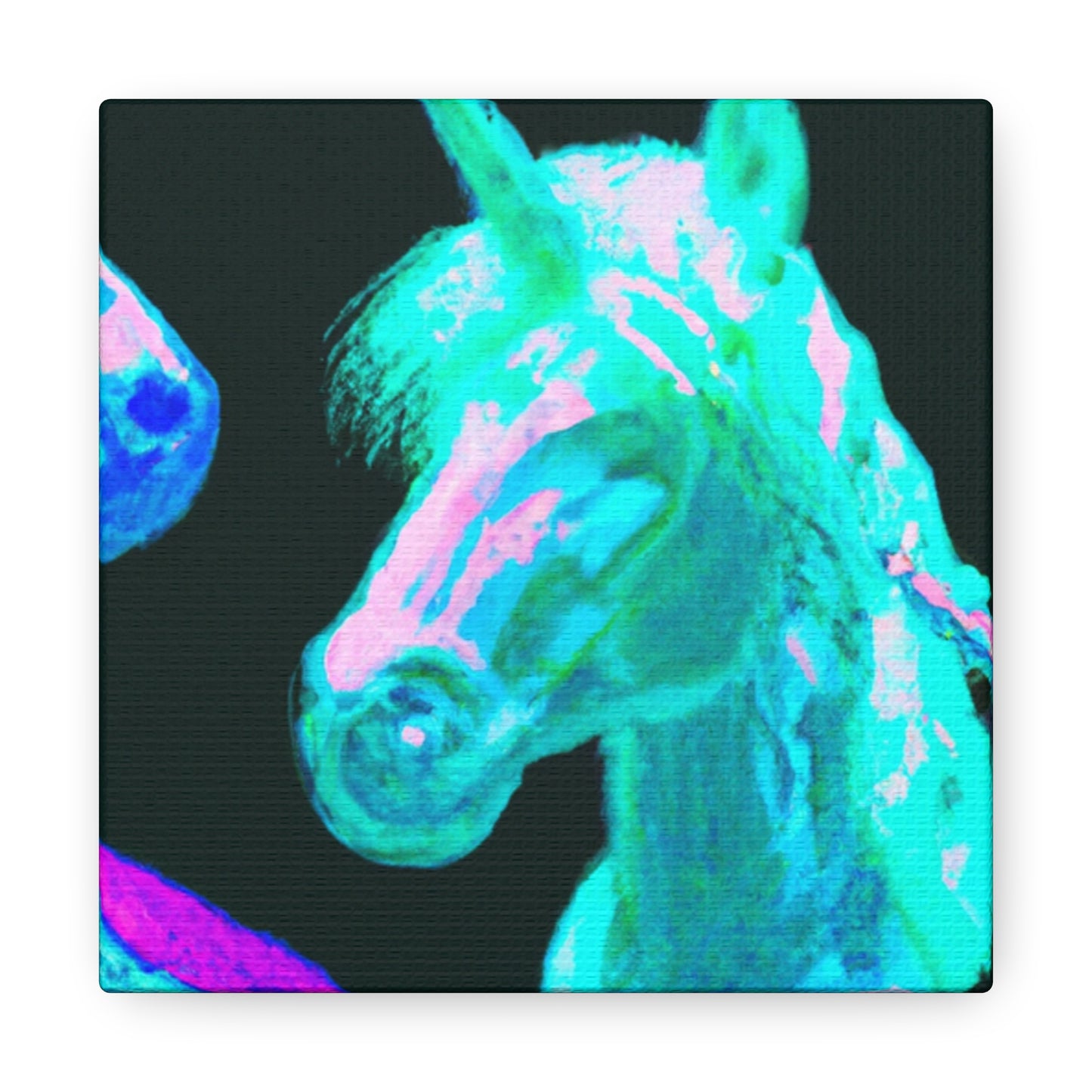 Neon Unicorn Palooza NEON Unicorns Art Canvas