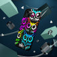 TDB iPhone Magnetic Tough Case - Psychedelic Rave Owl Design