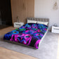 Gianni da Firenze - NEON Owls Microfiber Duvet Cover