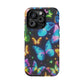 Luminous Butterfly Radiance Neon Butterflies Premium Art Magsafe Magnet Tough IPhone 13 14 15 Pro Plus Max and Mini in Matte and Glossy Phone cases