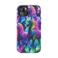 Neon Magic Skies - Unicorn Gang. Neon Unicorns Premium Art Magsafe Magnet Tough IPhone 13 14 15 Pro Plus Max and Mini in Matte and Glossy Phone cases
