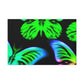 "Neon Dreamweavers". Neon Butterflies  Art Canvas