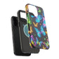 Luminous Butterfly Radiance Neon Butterflies Premium Art Magsafe Magnet Tough IPhone 13 14 15 Pro Plus Max and Mini in Matte and Glossy Phone cases
