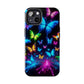 "Electric Flutterby Glow" NEON Butterflies Tough Phone Case