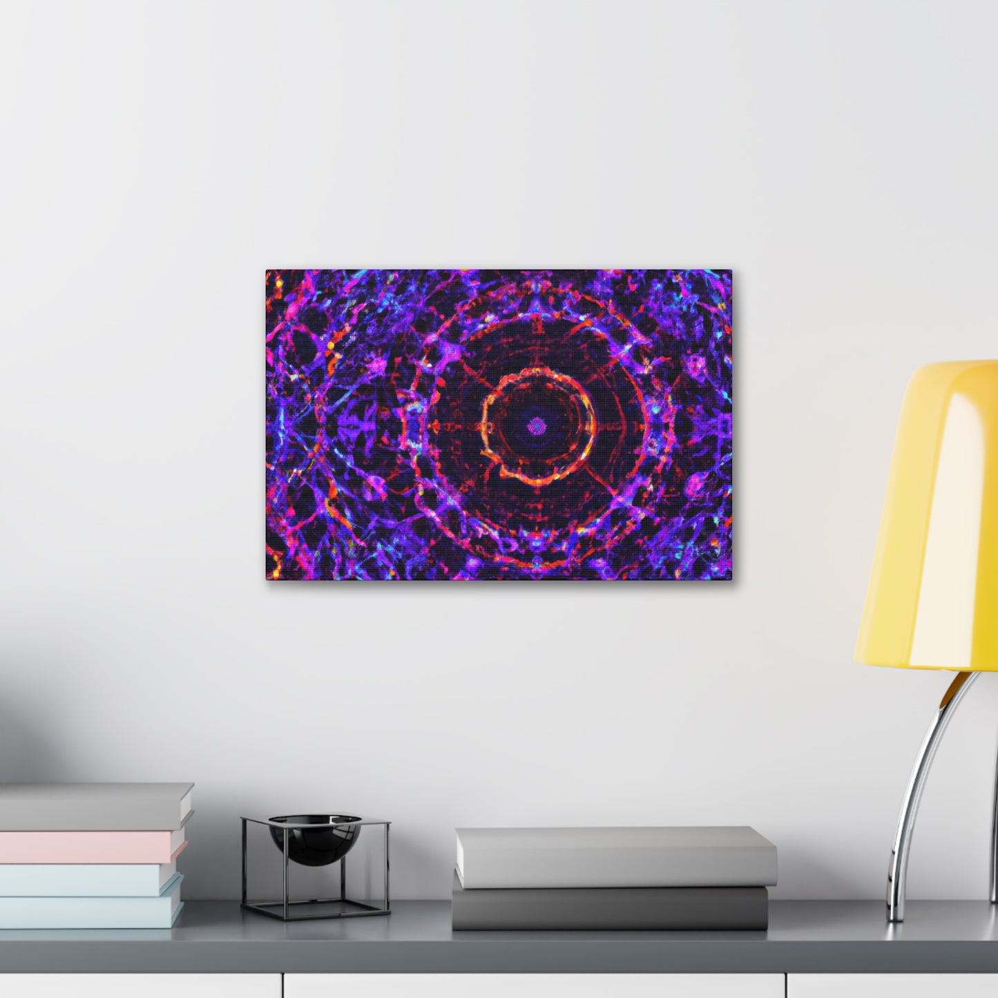 Cosmic Psychedelic Universe. Trippy Infinity Patterns Art Canvas
