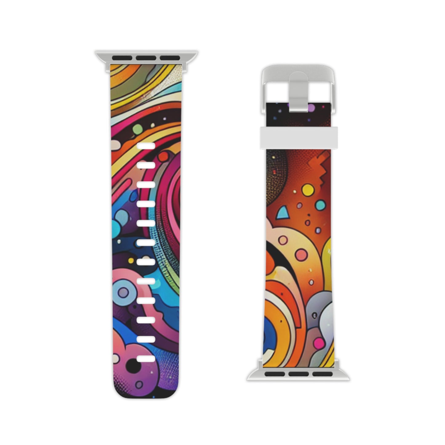 Neon Onslaught - Trippy Infinity Patterns Iwatch Band