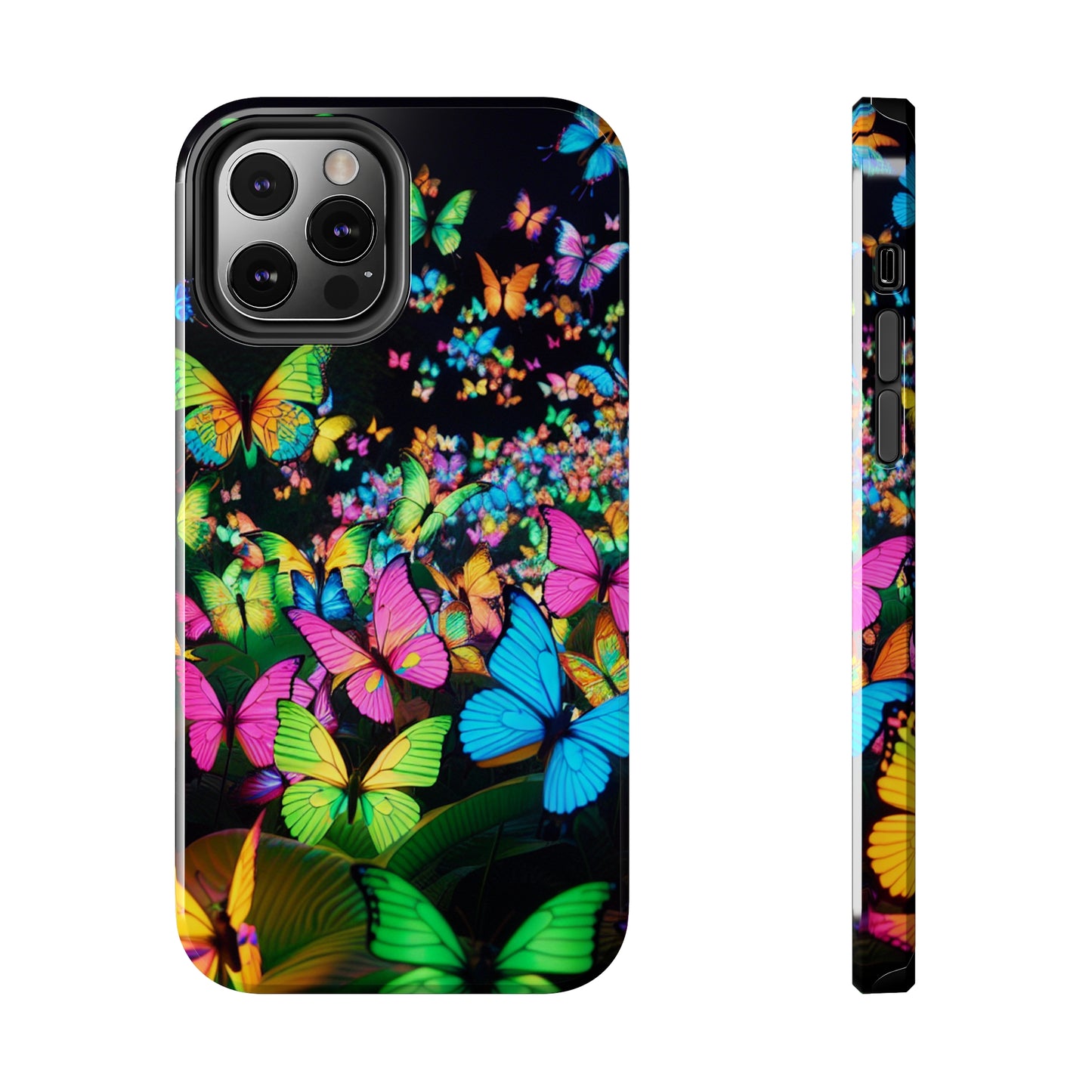Neon Butterfly Congregation. NEON Butterflies Tough Phone Case