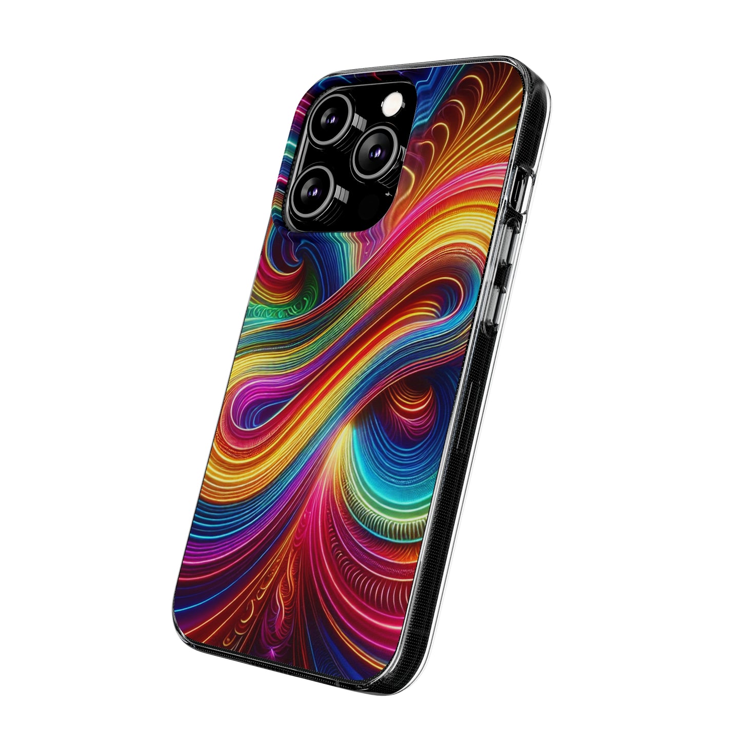 Neon Infinity Vortex Infinity Patterns Art Polycarbonate Phone Case