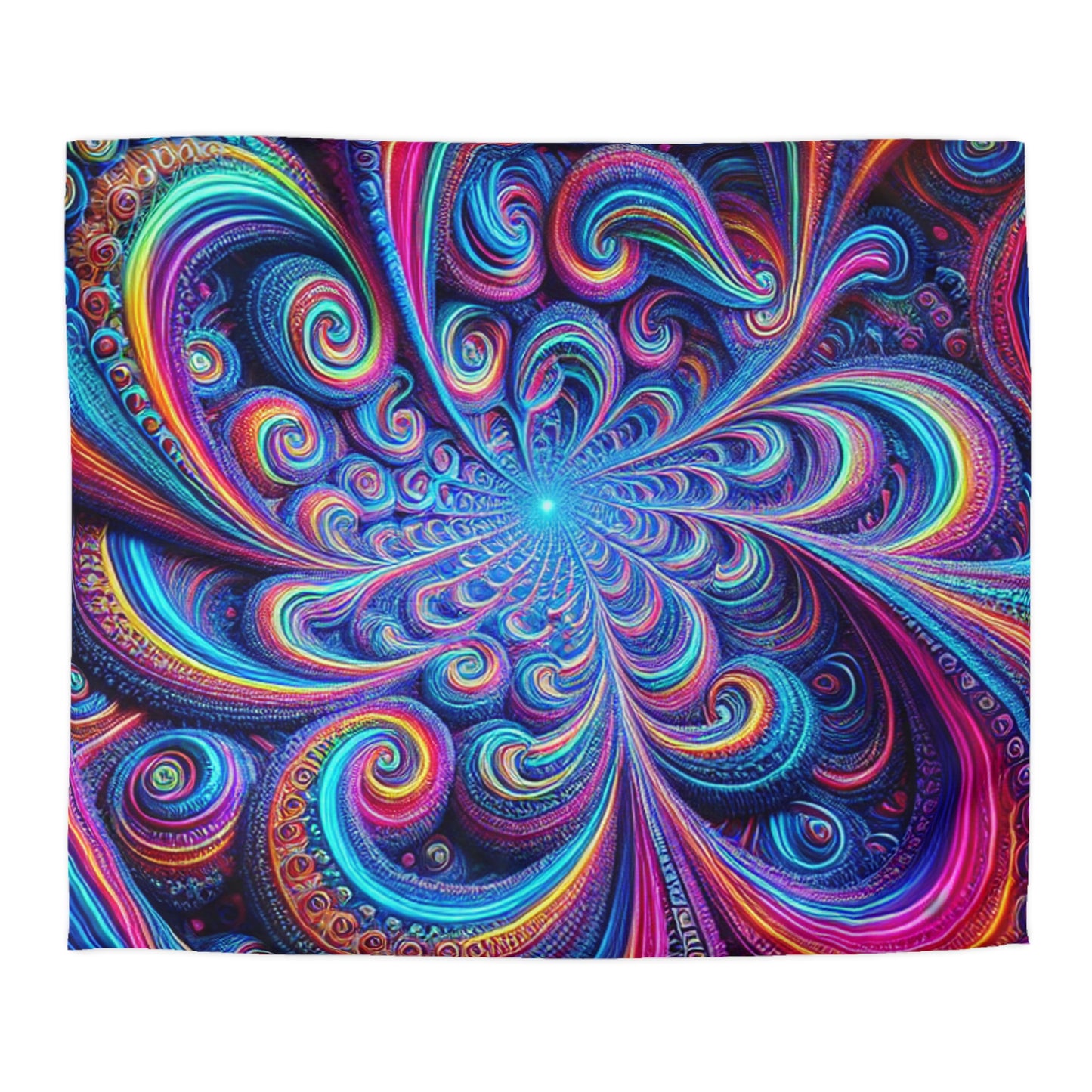 Gerrit Hoornbeek - Trippy Infinty Patterns Microfiber Duvet Cover