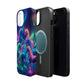 Neon Spectacle of Unicorns Neon Unicorns Premium Art Magsafe Magnet Tough IPhone 13 14 15 Pro Plus Max and Mini in Matte and Glossy Phone cases