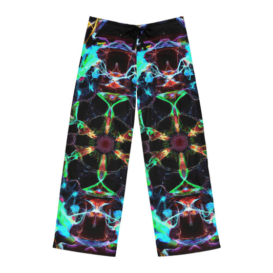 TDB Neon Infinity Inferno. Trippy Infinity Patterns Mens Pajama Pants