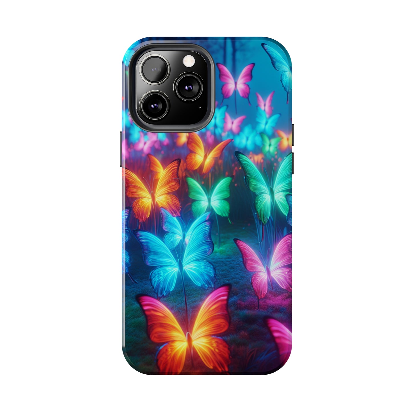 Neon Whispers. NEON Butterflies Tough Phone Case