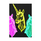 "Neon Unicorn Glow" NEON Unicorns Art Canvas
