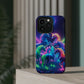 Neon Spectacle of Unicorns Neon Unicorns Premium Art Magsafe Magnet Tough IPhone 13 14 15 Pro Plus Max and Mini in Matte and Glossy Phone cases