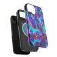 'Neon Dreamscape of Uni-Colors' Neon Unicorns Premium Art Magsafe Magnet Tough IPhone 13 14 15 Pro Plus Max and Mini in Matte and Glossy Phone cases