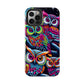 "Neon Nocturne" NEON Owls Tough Phone Case