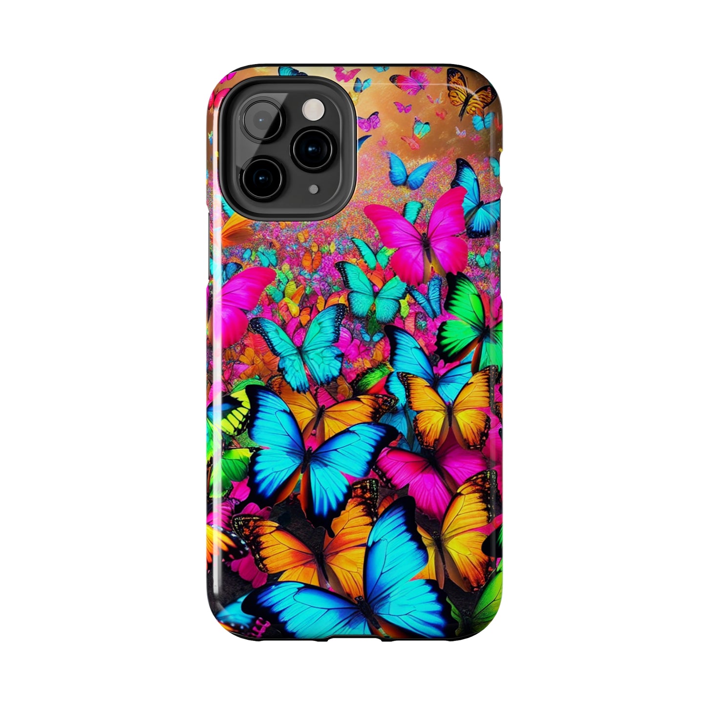"Neonardie's Dreamscape" NEON Butterflies Tough Phone Case