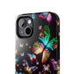 Neon Butterflies Dance NEON Butterflies Tough Phone Case Iphone 6 7 8 9 10 11 12 13 14 SE X XR XS Pro Max Mini Plus