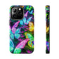 Neon Butterfly Dreamscape. NEON Butterflies Tough Phone Case