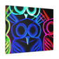 Neon Night Owls. NEON Owls Art Canvas