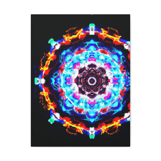 Vivid Vortex Immersion Trippy Infinity Patterns Art Canvas