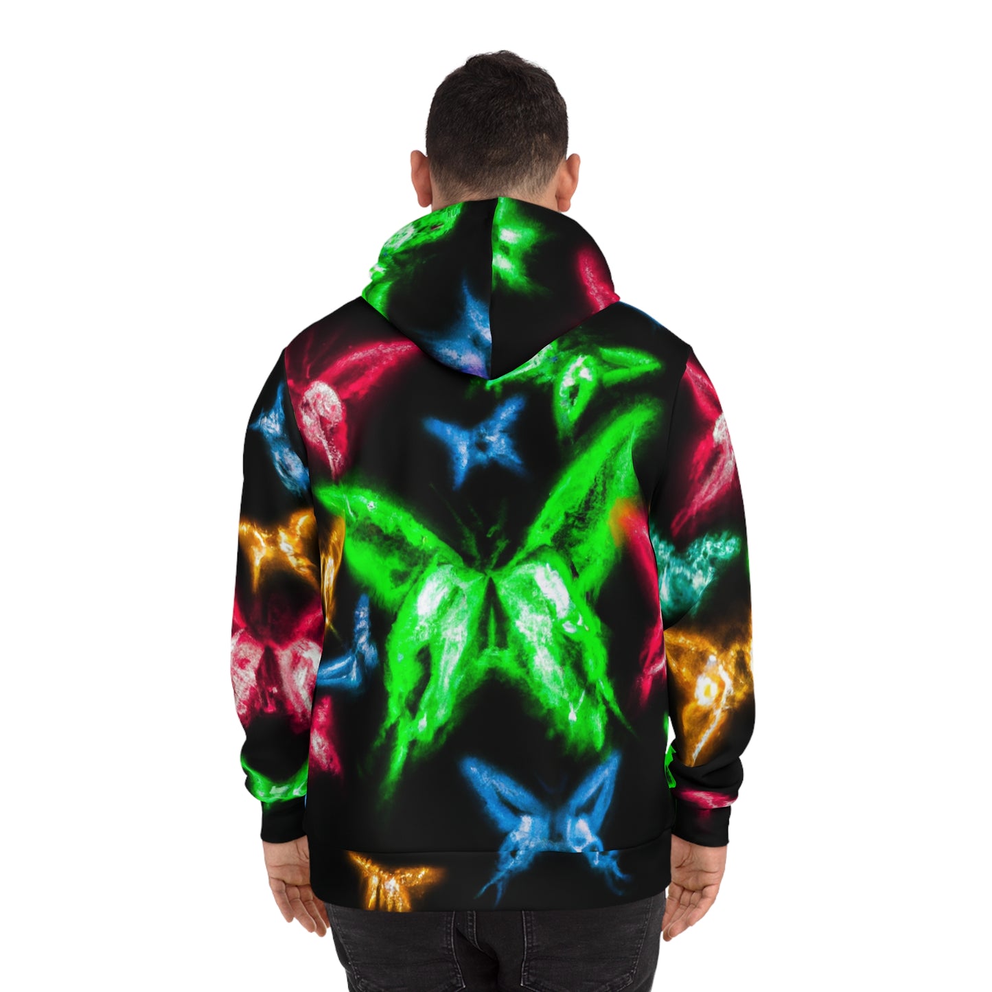 Neon Symphony - Butterflies AOP Hoodie