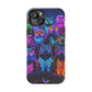 Neon Nocturne Owls. Neon Owls Premium Art Magsafe Magnet Tough IPhone 13 14 15 Pro Plus Max and Mini in Matte and Glossy Phone cases
