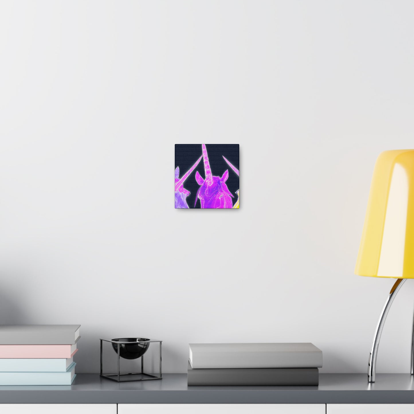 Neon Unicorn Dreamscape NEON Unicorns Art Canvas